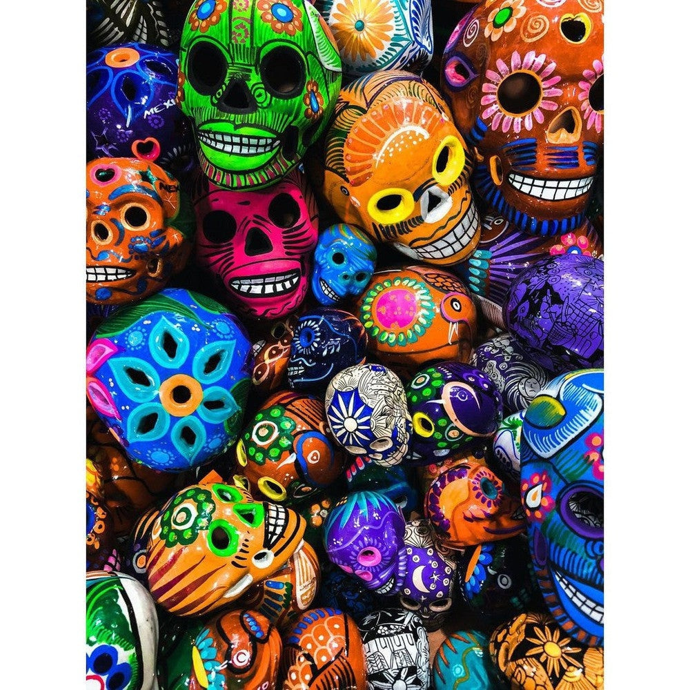 Ausgefallene mexikanische Schlüsselanhänger Skull / Totenkopf