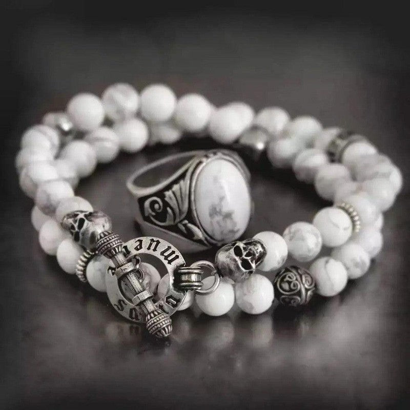 What does a bracelet of white beads mean?