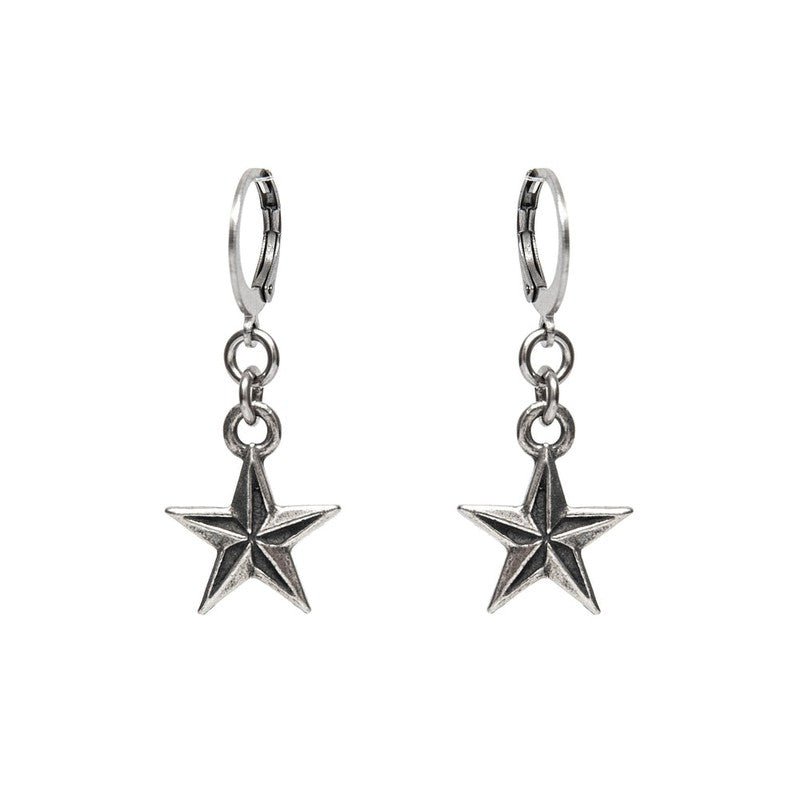 Boucles d'oreilles Star étoile tatouage -santa muerte