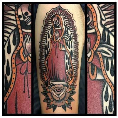 Significado del tatuaje de la Santa Muerte en 2024