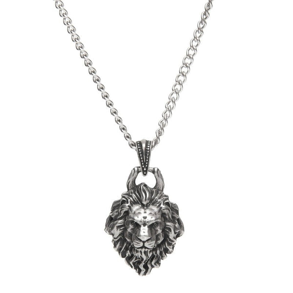 Collier lion pendentif -santa muerte