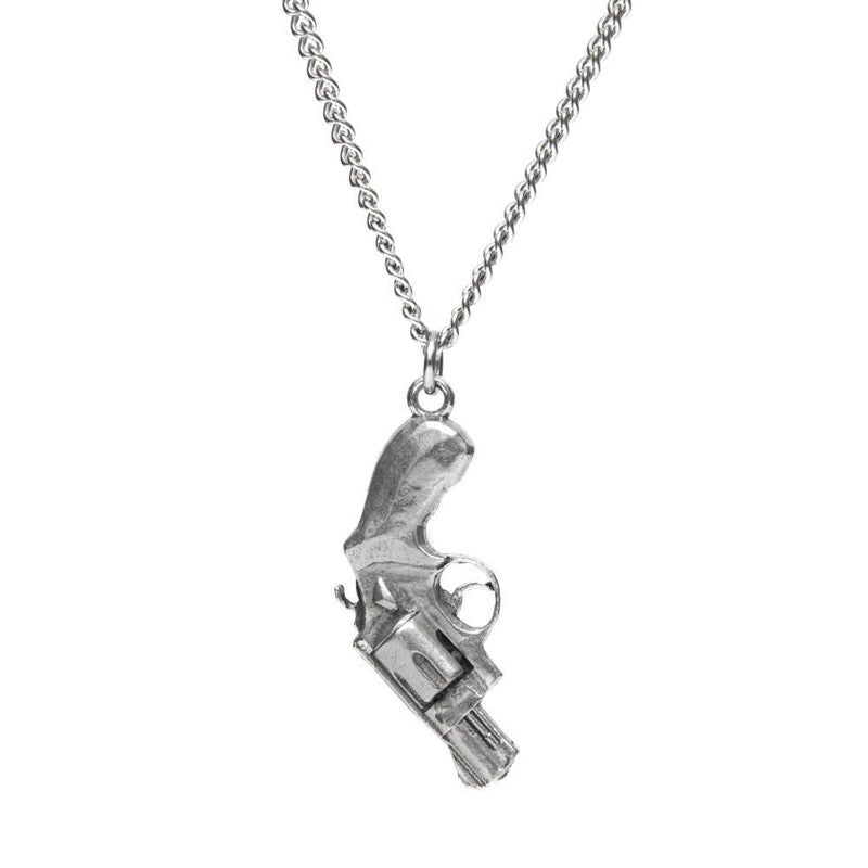 Collier revolver pendentif -santa muerte